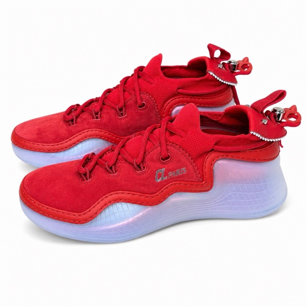 Christian‎ Louboutin Arpoador Red Suede Men's US 9 EU 42 Low Top Sneakers
